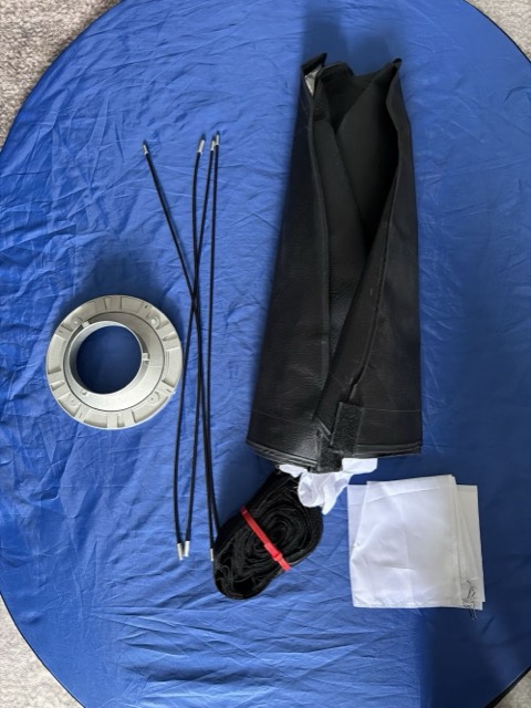 Softbox 60x90cm méhsejtráccsal